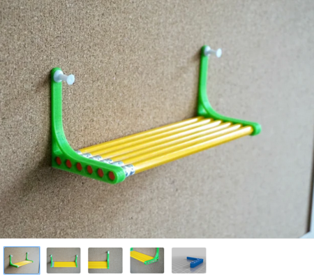 Modelo 3d de Lápiz estante para impresoras 3d