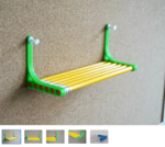  Pencil shelf  3d model for 3d printers