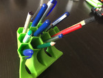  Telescopic honeycomb pen-holder  3d model for 3d printers