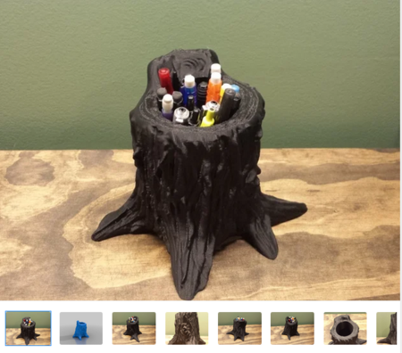 Tree Stump Pencil Holder