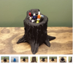  Tree stump pencil holder  3d model for 3d printers