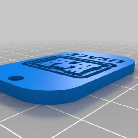 Modelo 3d de Usace clave de la cadena de para impresoras 3d