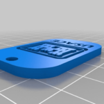 Modelo 3d de Usace clave de la cadena de para impresoras 3d