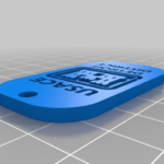  Usace key chain  3d model for 3d printers