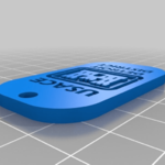  Usace key chain  3d model for 3d printers