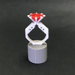  Owl and earth ring  3d model for 3d printers