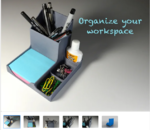  Desk organizer  3d model for 3d printers