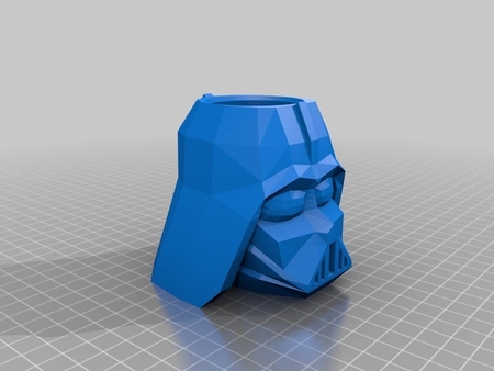 Vader Lápiz Taza (Low-Poly)