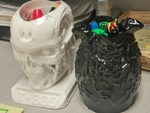 Modelo 3d de Huevo alien sostenedor de la pluma lápiz titular de la maceta organizador de escritorio para impresoras 3d