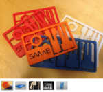  Snap-out business card   3d model for 3d printers