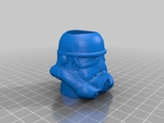  Stormtrooper pen cup  3d model for 3d printers