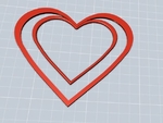  Heart bookmark  3d model for 3d printers