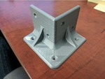  Ikea lack table leg bracket  3d model for 3d printers