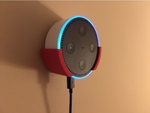  Snap fit amazon echo dot wall mount  3d model for 3d printers