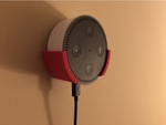  Snap fit amazon echo dot wall mount  3d model for 3d printers