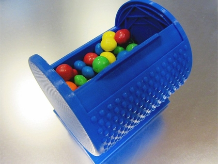 Modelo 3d de Imprimir-en-lugar roll-top snack-bin para impresoras 3d