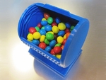 Modelo 3d de Imprimir-en-lugar roll-top snack-bin para impresoras 3d