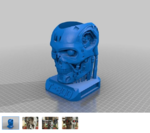 Modelo 3d de Terminator titular de un lápiz para impresoras 3d