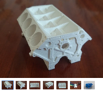  V8 engine  3d model for 3d printers