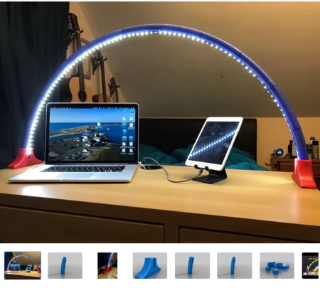 Simple LED light Bridge/Arc (Easy Print)