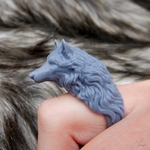  Two wolves - set of rings  3d model for 3d printers