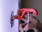  Smart one handed bottle opener  3d model for 3d printers