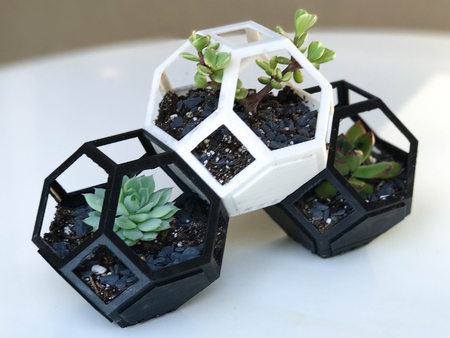 Plantygon - Modular Geométrica De Apilamiento Maceta