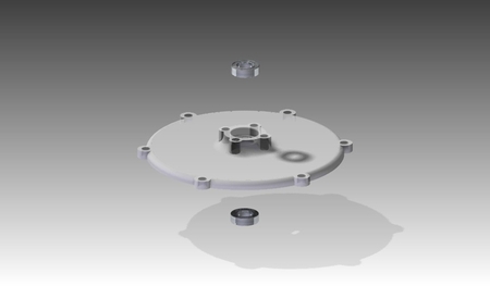 Modelo 3d de Turbina francis de la cabeza de ducha para impresoras 3d