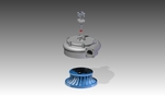  Francis turbine shower head  3d model for 3d printers