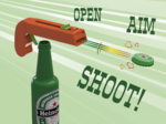  Bottle opener and cap gun!  3d model for 3d printers