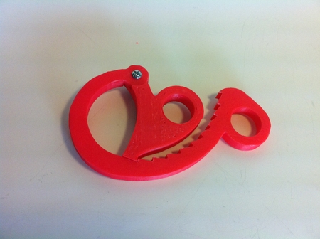  Ratcheting cable clamp  3d model for 3d printers