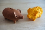 Modelo 3d de Piggy caja de dinero para impresoras 3d