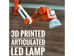  Articulating led lamp  3d model for 3d printers