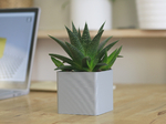  Zelda planter - single / dual extrusion minimal planter  3d model for 3d printers