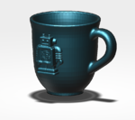 Modelo 3d de Ultimaker taza de café para impresoras 3d