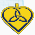  Celtic heart 4  3d model for 3d printers