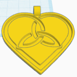  Celtic heart 4  3d model for 3d printers