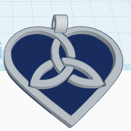  Celtic heart 3  3d model for 3d printers