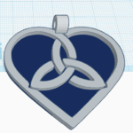  Celtic heart 3  3d model for 3d printers