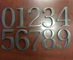  The numbers on the front door.  3d model for 3d printers