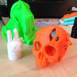  Boneheads: skull box w/ brain - via 3dkitbash.com  3d model for 3d printers