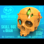  Boneheads: skull box w/ brain - via 3dkitbash.com  3d model for 3d printers