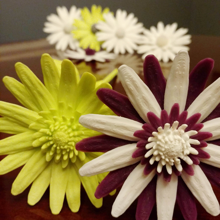  Daisy - flat flower  3d model for 3d printers