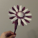  Daisy - flat flower  3d model for 3d printers