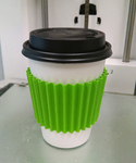 Coffee/tea cup sleeve - cupcake ridges  3d model for 3d printers