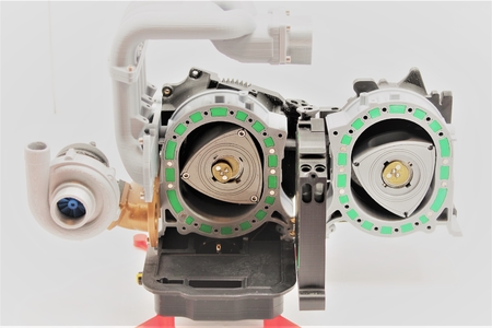  Mazda rx7 wankel rotary engine 13b-rew - working model  3d model for 3d printers