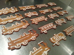  Train set (cookie cutters)  3d model for 3d printers