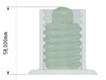  Verstellbarer abstands sockel | variable distance support  3d model for 3d printers