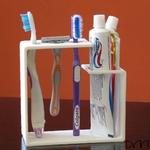 Modelo 3d de Moderno titular de cepillo de dientes para impresoras 3d