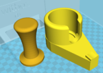 Modelo 3d de Café tamp de pie y manipulaciones remix para delonghi ec680m para impresoras 3d